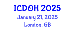 International Conference on Dental and Oral Health (ICDOH) January 21, 2025 - London, United Kingdom
