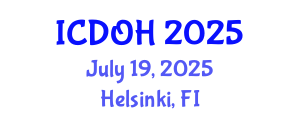International Conference on Dental and Oral Health (ICDOH) July 19, 2025 - Helsinki, Finland