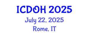 International Conference on Dental and Oral Health (ICDOH) July 22, 2025 - Rome, Italy