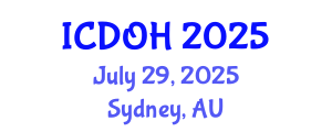 International Conference on Dental and Oral Health (ICDOH) July 29, 2025 - Sydney, Australia