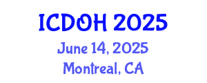 International Conference on Dental and Oral Health (ICDOH) June 14, 2025 - Montreal, Canada