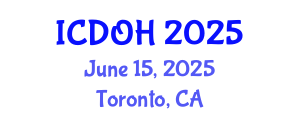 International Conference on Dental and Oral Health (ICDOH) June 15, 2025 - Toronto, Canada