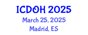 International Conference on Dental and Oral Health (ICDOH) March 25, 2025 - Madrid, Spain