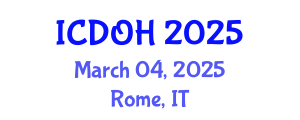 International Conference on Dental and Oral Health (ICDOH) March 04, 2025 - Rome, Italy