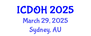 International Conference on Dental and Oral Health (ICDOH) March 29, 2025 - Sydney, Australia