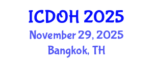 International Conference on Dental and Oral Health (ICDOH) November 29, 2025 - Bangkok, Thailand