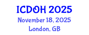 International Conference on Dental and Oral Health (ICDOH) November 18, 2025 - London, United Kingdom