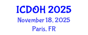 International Conference on Dental and Oral Health (ICDOH) November 18, 2025 - Paris, France