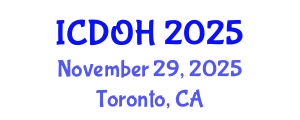 International Conference on Dental and Oral Health (ICDOH) November 29, 2025 - Toronto, Canada