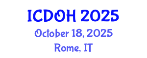 International Conference on Dental and Oral Health (ICDOH) October 18, 2025 - Rome, Italy