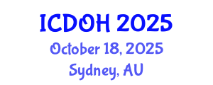 International Conference on Dental and Oral Health (ICDOH) October 18, 2025 - Sydney, Australia