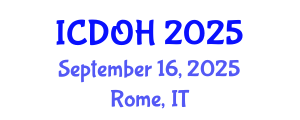 International Conference on Dental and Oral Health (ICDOH) September 16, 2025 - Rome, Italy