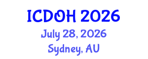 International Conference on Dental and Oral Health (ICDOH) July 28, 2026 - Sydney, Australia International Conference on Dental and Oral Health (ICDOH) July 28, 2026 - Sydney, Australia