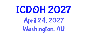 International Conference on Dental and Oral Health (ICDOH) April 24, 2027 - Washington, Australia International Conference on Dental and Oral Health (ICDOH) April 24, 2027 - Washington, Australia