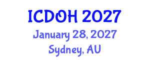 International Conference on Dental and Oral Health (ICDOH) January 28, 2027 - Sydney, Australia International Conference on Dental and Oral Health (ICDOH) January 28, 2027 - Sydney, Australia