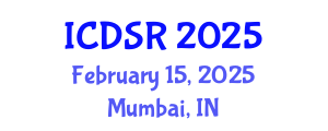 International Conference on Dental Science Research (ICDSR) February 15, 2025 - Mumbai, India