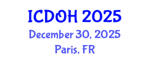 International Conference on Dentistry and Oral Health (ICDOH) December 30, 2025 - Paris, France