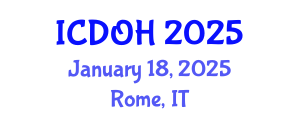 International Conference on Dentistry and Oral Health (ICDOH) January 18, 2025 - Rome, Italy