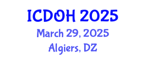 International Conference on Dentistry and Oral Health (ICDOH) March 29, 2025 - Algiers, Algeria