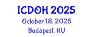 International Conference on Dentistry and Oral Health (ICDOH) October 18, 2025 - Budapest, Hungary