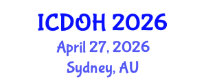 International Conference on Dentistry and Oral Health (ICDOH) April 27, 2026 - Sydney, Australia International Conference on Dentistry and Oral Health (ICDOH) April 27, 2026 - Sydney, Australia