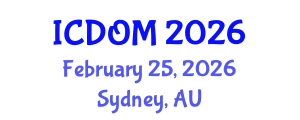 International Conference on Dentistry and Oral Medicine (ICDOM) February 25, 2026 - Sydney, Australia