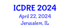 International Conference on Desalination and Renewable Energy (ICDRE) April 22, 2024 - Jerusalem, Israel