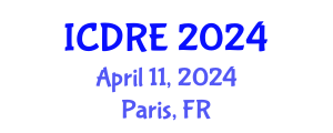 International Conference on Desalination and Renewable Energy (ICDRE) April 11, 2024 - Paris, France