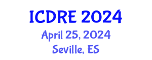 International Conference on Desalination and Renewable Energy (ICDRE) April 25, 2024 - Seville, Spain