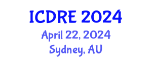 International Conference on Desalination and Renewable Energy (ICDRE) April 22, 2024 - Sydney, Australia
