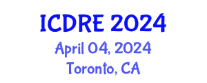 International Conference on Desalination and Renewable Energy (ICDRE) April 04, 2024 - Toronto, Canada