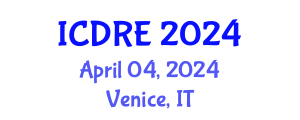 International Conference on Desalination and Renewable Energy (ICDRE) April 04, 2024 - Venice, Italy