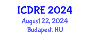 International Conference on Desalination and Renewable Energy (ICDRE) August 22, 2024 - Budapest, Hungary