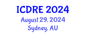 International Conference on Desalination and Renewable Energy (ICDRE) August 29, 2024 - Sydney, Australia
