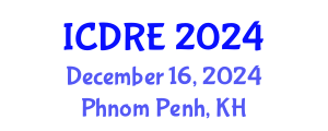 International Conference on Desalination and Renewable Energy (ICDRE) December 16, 2024 - Phnom Penh, Cambodia