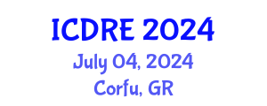 International Conference on Desalination and Renewable Energy (ICDRE) July 04, 2024 - Corfu, Greece