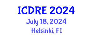 International Conference on Desalination and Renewable Energy (ICDRE) July 18, 2024 - Helsinki, Finland