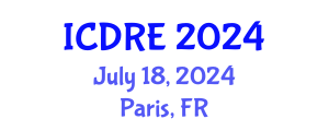 International Conference on Desalination and Renewable Energy (ICDRE) July 18, 2024 - Paris, France