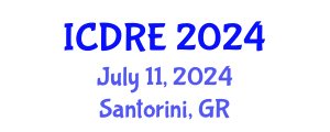 International Conference on Desalination and Renewable Energy (ICDRE) July 11, 2024 - Santorini, Greece