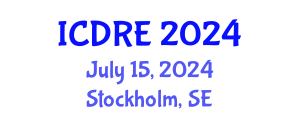 International Conference on Desalination and Renewable Energy (ICDRE) July 15, 2024 - Stockholm, Sweden