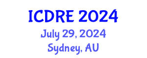 International Conference on Desalination and Renewable Energy (ICDRE) July 29, 2024 - Sydney, Australia