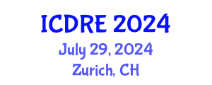 International Conference on Desalination and Renewable Energy (ICDRE) July 29, 2024 - Zurich, Switzerland
