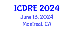 International Conference on Desalination and Renewable Energy (ICDRE) June 13, 2024 - Montreal, Canada