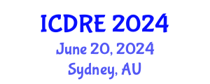 International Conference on Desalination and Renewable Energy (ICDRE) June 20, 2024 - Sydney, Australia