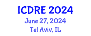 International Conference on Desalination and Renewable Energy (ICDRE) June 27, 2024 - Tel Aviv, Israel