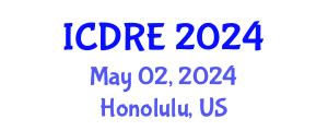 International Conference on Desalination and Renewable Energy (ICDRE) May 02, 2024 - Honolulu, United States