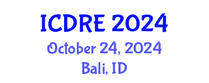 International Conference on Desalination and Renewable Energy (ICDRE) October 24, 2024 - Bali, Indonesia