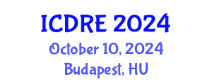 International Conference on Desalination and Renewable Energy (ICDRE) October 10, 2024 - Budapest, Hungary