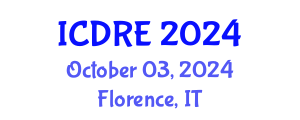 International Conference on Desalination and Renewable Energy (ICDRE) October 03, 2024 - Florence, Italy