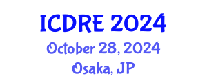International Conference on Desalination and Renewable Energy (ICDRE) October 28, 2024 - Osaka, Japan